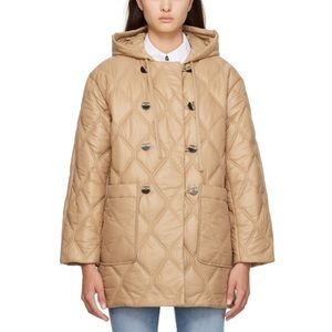GANNI beige hooded jacket